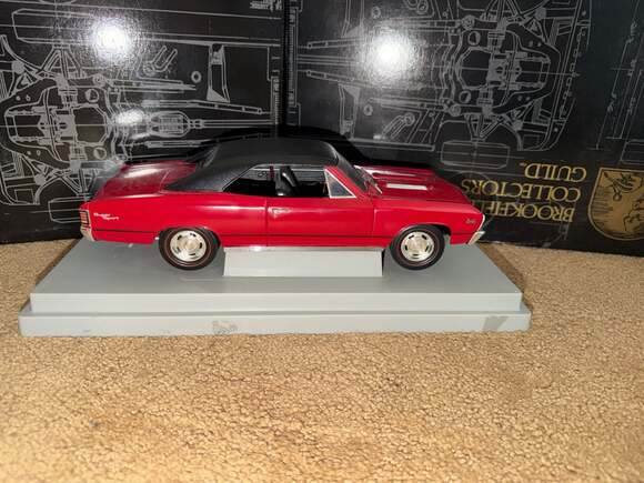 Unknown Other - 1967 Chevrolet Chevelle SS 396 L78 1:18 Scale Red/Black Vinyl Top